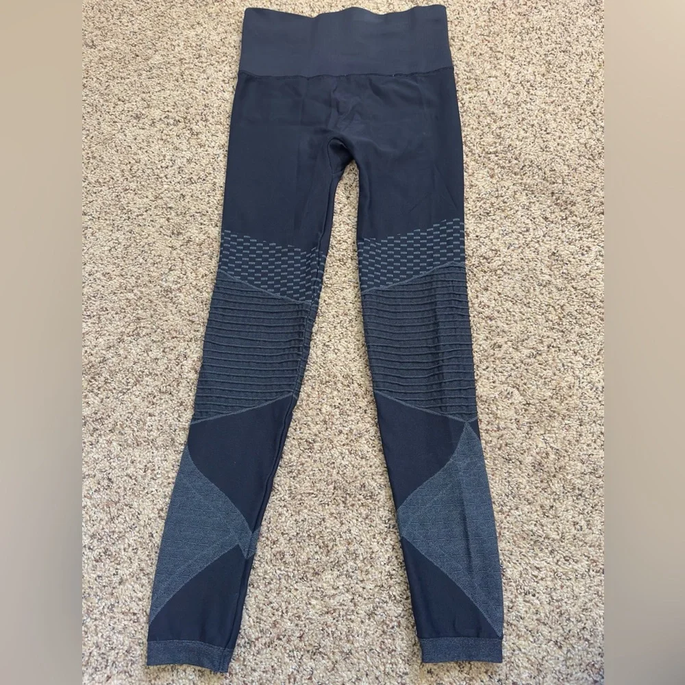 NWOT Spanx “Look at Me” Seamless Moto Leggings | Indigo Sky Blue | Small - Picture 4 of 8